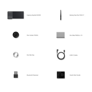 Huion-tableta gráfica con dial de tecla KD200, herramienta de animación digital con teclado, dibujo, 2021 - Product Image 5