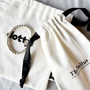 Personalized Calico Canvas Small Draw <strong>String</strong> Bags Cotton Drawstring Bags Customized With Logo for Jewelry - Product Image 6