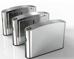 Puertas de torniquete automáticas de alta seguridad, reconocimiento facial, huella dactilar, Control DE ACCESO RFID, sistema de puerta de barrera de torniquete con solapa - Product Image 4