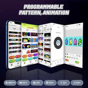 Bright <strong>Scrolling</strong> Advertising <strong>Sign</strong> 19*92cm Large Size Remote Control Version Bluetooth App Control <strong>Led</strong> Flexible <strong>Display</strong> <strong>Sign</strong> - Product Image 2