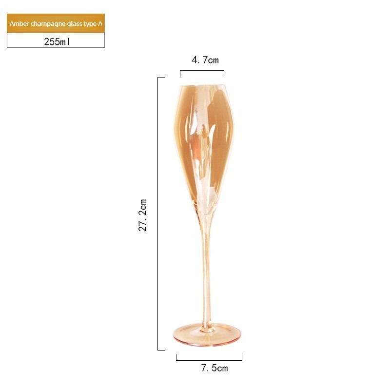 Amber Champagne Glass Type A