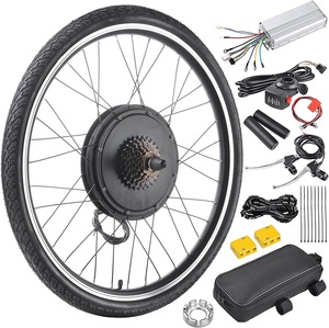 自行车用电动机26英寸48V 1000W <span class=keywords><strong>Ebike</strong></span>转换套件，带电动自行车后轮