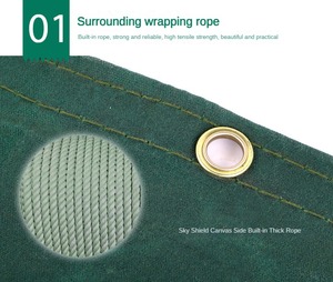 Nhiệm vụ nặng nề đầy màu sắc bông không thấm nước sáp Vải bạt - Product Image 3