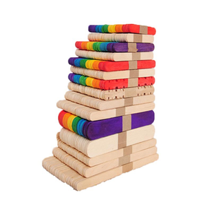 114mm biểu tượng tùy chỉnh in Stackable bền vững giá rẻ gỗ Ice Cream Sticks Popsicle Craft <span class=keywords><strong>Stick</strong></span> - Product Image 3