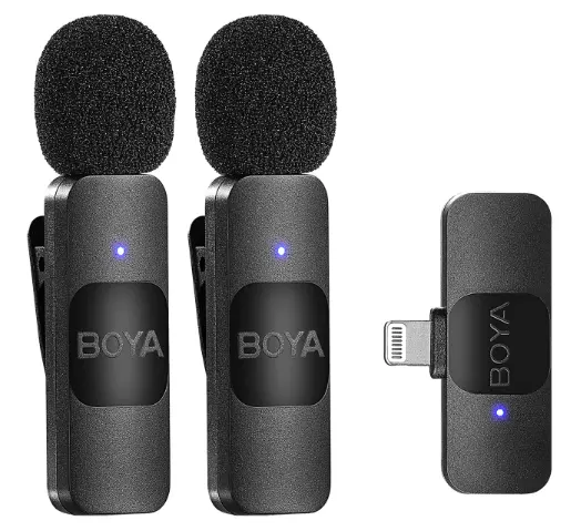 BOYA BY-V Low Price Professional Wireless Lavalier Mini Microphone For IPhone IPad Android Live Broadcast Gaming Recording