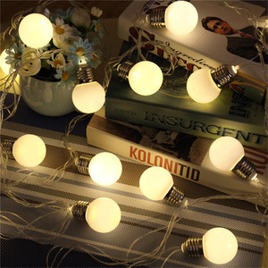 Multicolor <strong>LED</strong> <strong>String</strong> <strong>Light</strong> for Outdoor Camping Christmas &amp; Other Festivals Holiday Globe Ball Bulb <strong>String</strong> Lighting - Product Image 3
