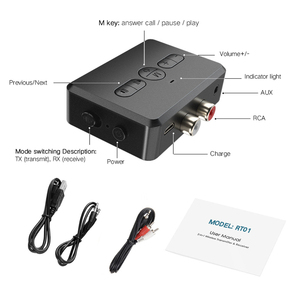 2合1立体声RCA 3.5毫米辅助音频发射器蓝牙5.0无线适配器接收器车载套件电视电脑音乐播放器 - Product Image 2