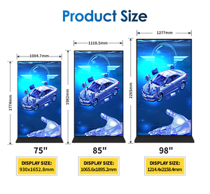 75 "Deepseek AI Digitales virtuelles menschliches Bild Vollbild anzeige LCD Vertikales Totem Boden stehende digitale Beschilderung und Anzeigen - Product Image 3