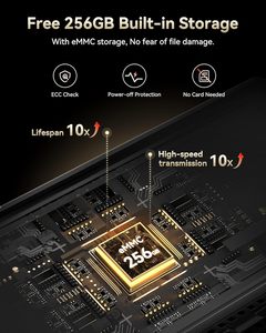 REDTIGER F77 V2 çift 4K çizgi kam 256GB EMMC STARVIS 2 IMX678 ön arka GPS 5.8GHz WiFi gece görüş araba kara kutusu - Product Image 5