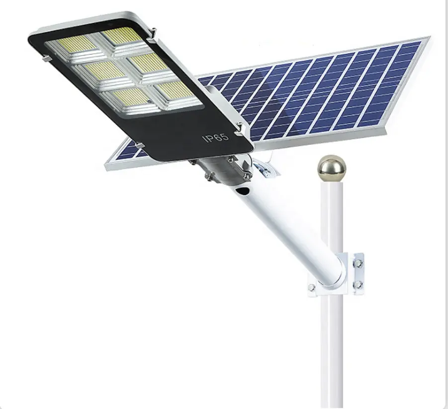 Lampione solare in alluminio con telecomando 3 anni di garanzia outdoor IP65 impermeabile 120w 150w 240w 360w lampione solare