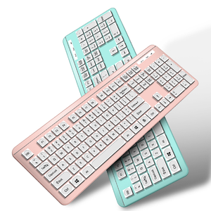 Silent Ultra-thin 2.4G <strong>Wireless</strong> <strong>Keyboard</strong> and <strong>Mouse</strong> Full-Size Multimedia <strong>Keyboard</strong> <strong>Mouse</strong> <strong>Combos</strong> for Notebook Laptop Desktop PC