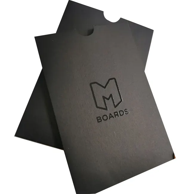 luxury balck matte envelope logo gloss a5 gift card envelope cutting die