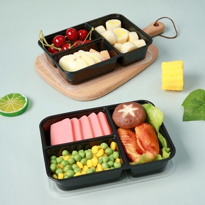 Hộp Đựng Mang Đi Nhà Hàng Phun <span class=keywords><strong>PP</strong></span> An Toàn Dùng Trong Lò Vi Sóng Dùng Một Lần Hộp Đựng Thực Phẩm Cắm Trại Hộp Cơm Bento Có Nắp - Product Image 5