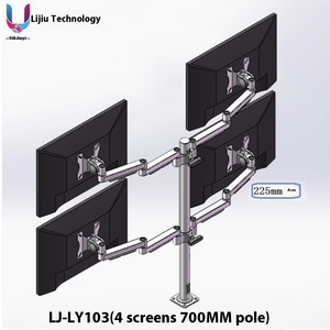 LYI Industrial Equipment Factory <strong>Assembly</strong> Line Aluminum Alloy LCD <strong>Computer</strong> Monitor Stand Multi-Screen New Stock - Product Image 2