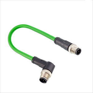 Newstep Flex j45 CAT6 eernet عالية r10 Gbps التصحيح الحبل الآلي عالية السرعة جهاز التوجيه الآلي الاتصالات M12 4pin - Product Image 5