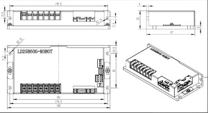 China fabrica Brushless DC Series 16 ~ 60 VDC Controlador de motor Controladores de un solo canal BLDC AGV Motor Driver - Product Image 6