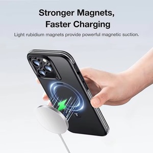 IPhone用ケーブル付き磁気ワイヤレス充電器USBType C 15 14 13 12 11 Pro Max SamsungAndroid Phonesクイック充電アダプター - Product Image 2