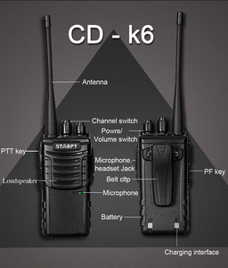 Starft K6 2W CTCSS扫描手持无线电VOX报警功能真PPT通信