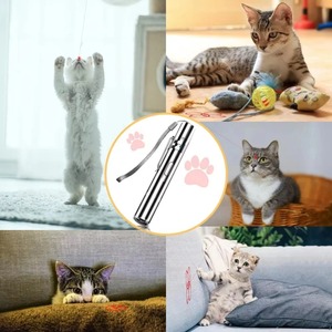 USB Recharge Cat Toys Laserpointer mit 5 einstellbaren Mustern Laser Long Range Training Chaser Interaktiver Toy Dog Laser Pen - Product Image 6
