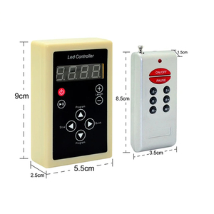 Vendita diretta in fabbrica DC12V 24V SPI Controller LED Pixel indirizzabile con telecomando Wireless RF - Product Image 1