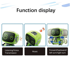 Interkom ve Program fonksiyonu ile 2.4G akıllı Talkie Robot eğitim akıllı Robot ışık ve müzik RC Robot oyuncak - Product Image 2