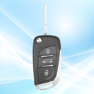 MS 3 düğme HU83 Blade CE0523 araba uzaktan anahtar kabuk p-eugeot c-ien modifiye Flip katlanır araç yedek boş fob durumda - Product Image 2