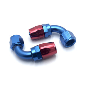An4 An6 An8 An10 An12 An16 An20 Straight 0 45 90 Degree Aluminum Swivel Hose End <strong>an</strong> Fitting Adapter Fuel Oil Line Hose Fitting - Product Image 5