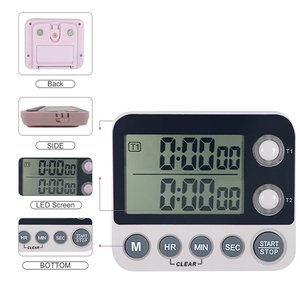 Temporizzazione personalizzata LCD digitale sveglia Timer multifunzione tempo di visualizzazione per studenti di apprendimento cucina cucina cucina Timer - Product Image 3