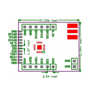 Modulo di comunicazione Wireless 2.4g con modulo di comunicazione Wireless 433Mhz Rf modulatore Si4432 modulo ricetrasmettitore senza fili - Product Image 5