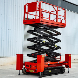 10M Rough Terrain Self Propelled Track Mobile Self Leveling <strong>Loading</strong> Electric Aerial Scissor Type Lift Work <strong>Platform</strong> Good Price - Product Image 6