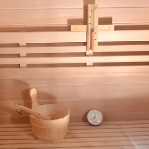 Finnish lusso grande 4 persone in legno massello di legno umido a vapore secco Sauna in legno Hemlock Spa Sauna in legno per la vendita