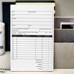 定制个性化廉价无碳复印税现金收据ncr发票书，带序列号打印设计 - Product Image 4