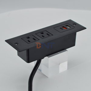 <strong>Dual</strong> <strong>Sockets</strong> and <strong>USB</strong> Ports in Different Level Power Outlet for Power Strip Furniture - Product Image 3