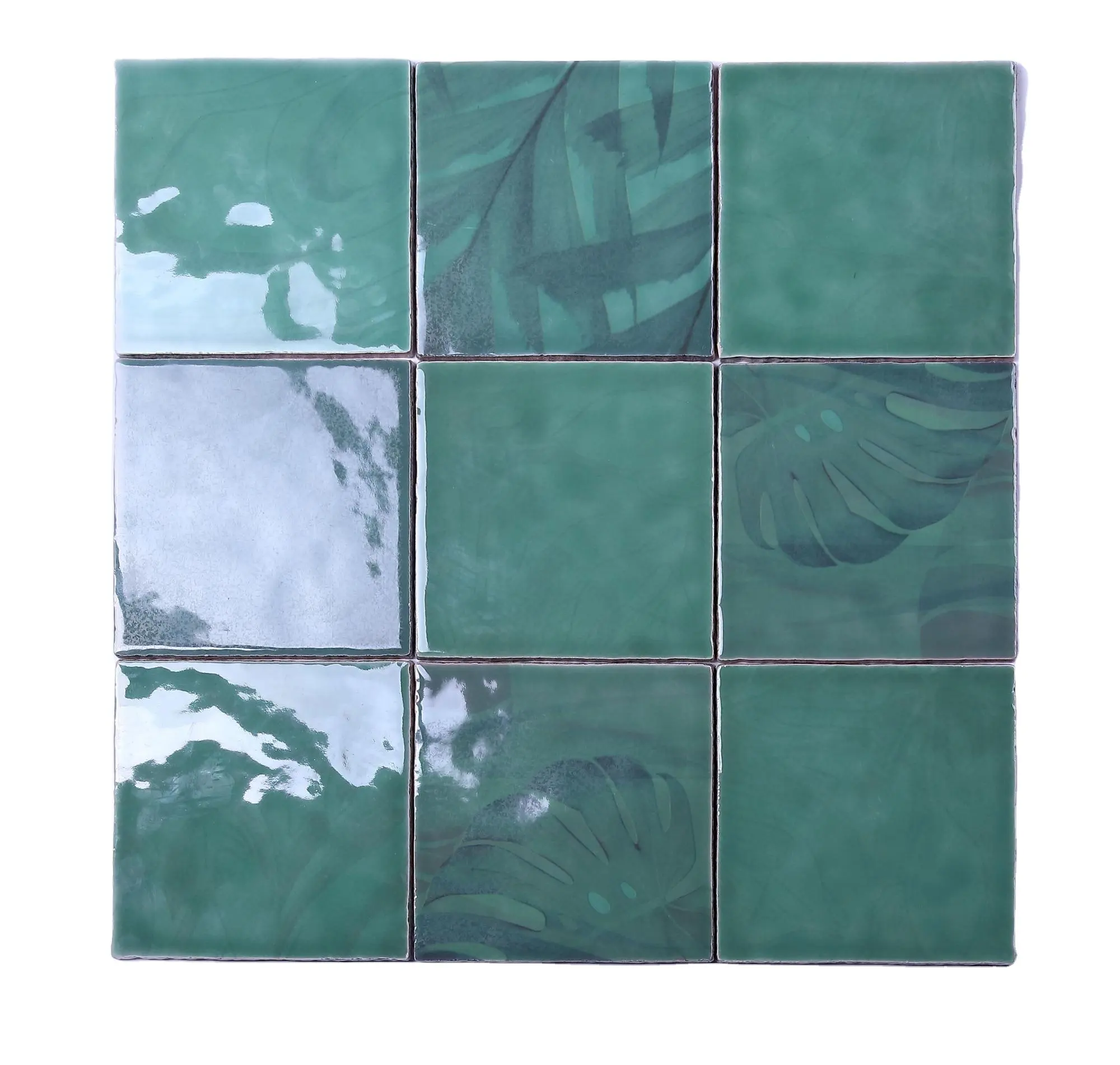 Chinese style ink painting Warm tone bathroom tiles kitchen tiles ceramic tiles