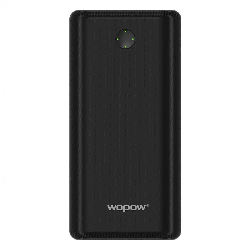 Wopow WP02 luz LED mostra magro carregador portátil powerbank telefone carregador rápido 5v 2a 20000mah banco de potência