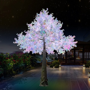 Açık peyzaj yapay ışıklı palmiye ağaçları su geçirmez RGB bahçe palmiye ağacı ışık - Product Image 5