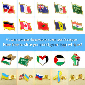 Biểu Tượng Tùy Chỉnh Mềm Cứng Men Thế Giới Cờ Pins Kim Loại Từ Ukraine Mỹ Palestine Quốc Gia Cờ Ve Áo <span class=keywords><strong>Pin</strong></span> Huy Hiệu - Product Image 4