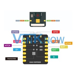 XIAO ESP32 S3 Sense scheda di sviluppo con sensore OV2640 fotocamera - Product Image 5