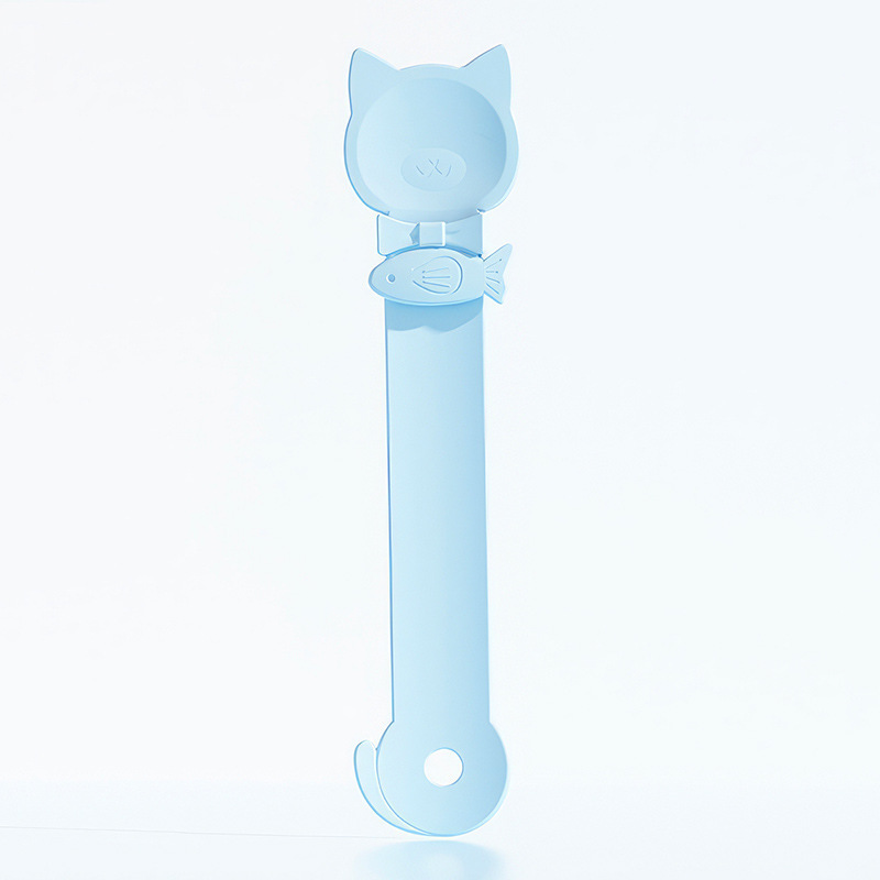 Cat tail cat treat dispenser-blue