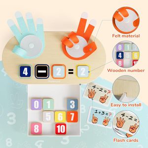 Finger <strong>Counting</strong> Math Toys,Teaching Early Education for Kid Age 3+, Montessori Toy for Toddler-Educational Learning Number Toy - Product Image 1