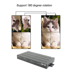 垂直1x4视频墙控制器，支持90度旋转HDMI VGA USB 6输入电视墙拼接处理器 - Product Image 5