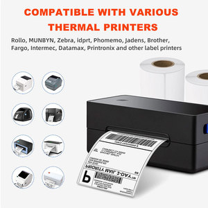 4&quot; X 6&quot; Self Adhesive Printer Barcode Printer Direct Thermal Shipping Sticker for <strong>USPS</strong> FBA UPS Ebay 4x6 Inch Fanfold Label