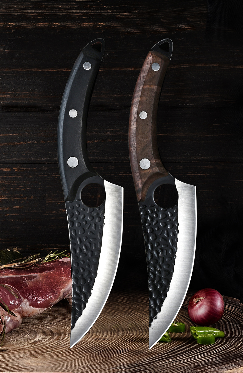 FINDKING Butcher Boning Chef Knife Hand Forged Cleaver Kitchen Knives with Sheath High Carbon Steel Outdoor Cooking Knife