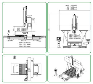 Alto rendimiento 360 grados girar 5 ejes 3D EPS espuma madera CNC enrutador grabado CNC centro de mecanizado con buen precio - Product Image 4