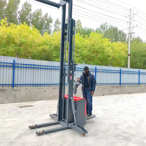 Beiqiang CDD20 1.5 톤 전기 스태커 트럭 5.5m 하이 리프트 납산 48V 32Ah 솔리드 타이어 유압 사이드 시프터 단일 단계 - Product Image 1