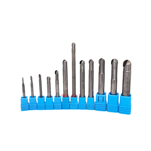 Standard Diamond <strong>PCD</strong> Milling <strong>Cutter</strong> R1/R1.5/R2/R3/R4/R5/R6*50/60/75/100*1F/2F CNC Machine Tool Cutting Lucy - Product Image 1