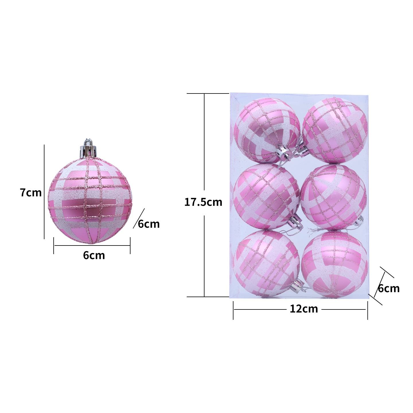 ลูกบอลลายตารางสีชมพู