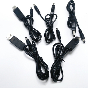 USB güç boost hattı DC 5V DC 5V 9V 12V Step UP modülü USB dönüştürücü adaptör kablosu 2.1x5.5mm erkek konnektör dönüştürücü - Product Image 2
