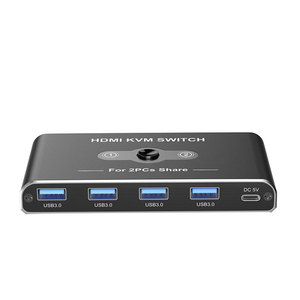 Conmutador KVM HDMI 2,0 personalizado de fábrica 4K60Hz Pantalla única-Control multidispositivo de 2/4 puertos para escenarios de juegos y oficina - Product Image 3