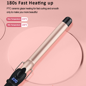 เครื่องม้วนผมเซรามิกไอออนิกพร้อมจอแสดงผล LCD อุณหภูมิเครื่องม้วนผมไฟฟ้าพร้อมเครื่องทำความร้อน PTC - Product Image 2